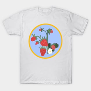 Cute Strawberry Sticker T-Shirt